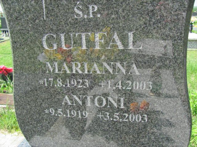 Marianna Gutfal 1923 Czeladź - Grobonet - Wyszukiwarka osób pochowanych