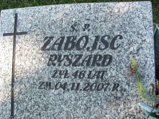 Ryszard Zabojsc 1961 Czeladź - Grobonet - Wyszukiwarka osób pochowanych