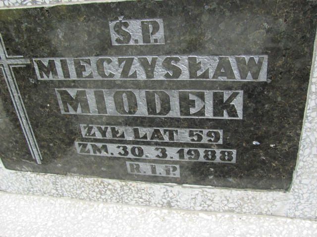 Mieczysław Miodek 1928 Czeladź - Grobonet - Wyszukiwarka osób pochowanych