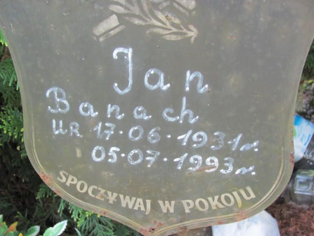 Jan Banach 1931 Czeladź - Grobonet - Wyszukiwarka osób pochowanych