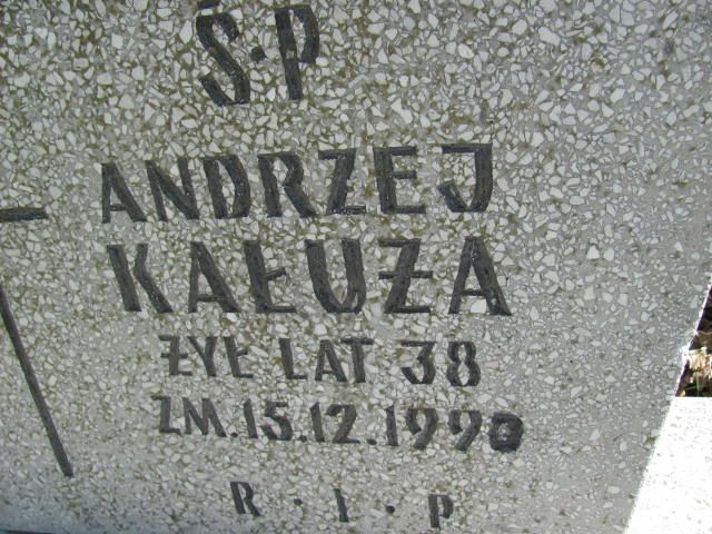 Andrzej Kałuża 1952 Czeladź - Grobonet - Wyszukiwarka osób pochowanych
