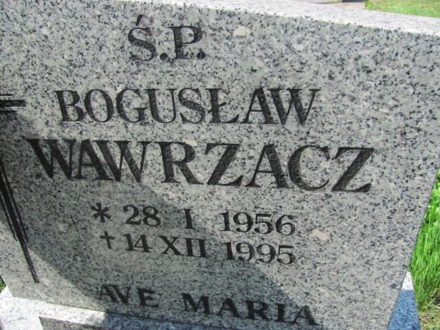 Bogusław Wawrzacz 1956 Czeladź - Grobonet - Wyszukiwarka osób pochowanych