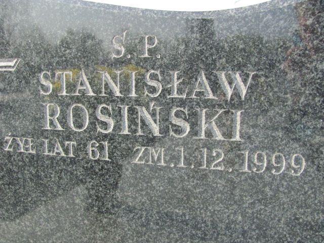 Stanisław Rosiński 1938 Czeladź - Grobonet - Wyszukiwarka osób pochowanych