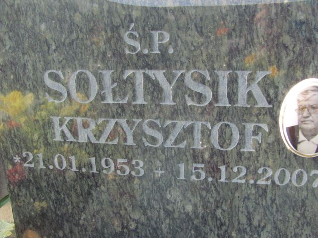 Krzysztof Sołtysik 1953 Czeladź - Grobonet - Wyszukiwarka osób pochowanych