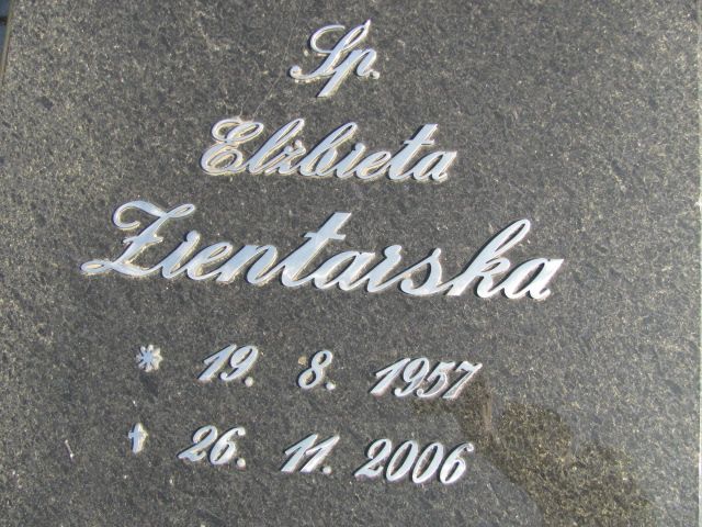 Elżbieta Zientarska 1957 Czeladź - Grobonet - Wyszukiwarka osób pochowanych