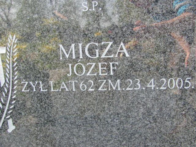 Józef Migza 1942 Czeladź - Grobonet - Wyszukiwarka osób pochowanych