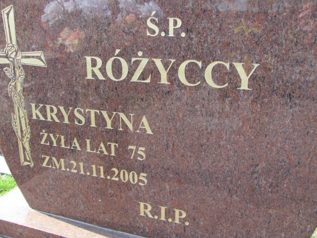 Krystyna Różycka 1930 Czeladź - Grobonet - Wyszukiwarka osób pochowanych