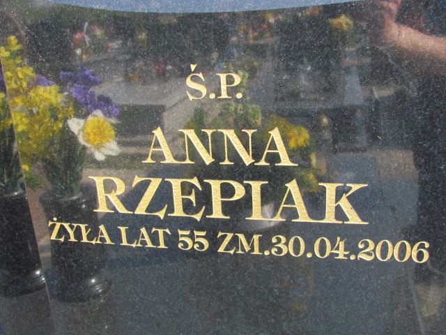 Anna Rzepiak 1950 Czeladź - Grobonet - Wyszukiwarka osób pochowanych