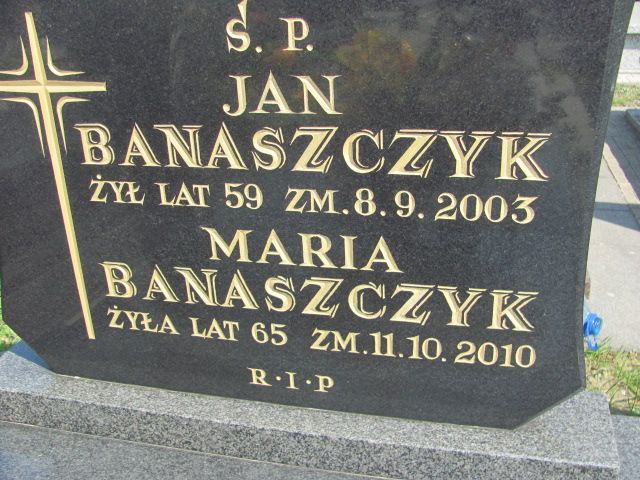 Jan Banaszczyk 1944 Czeladź - Grobonet - Wyszukiwarka osób pochowanych