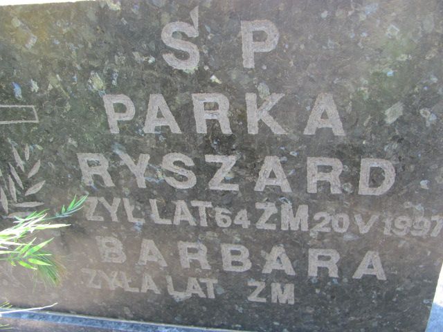 Barbara Parka 1938 Czeladź - Grobonet - Wyszukiwarka osób pochowanych