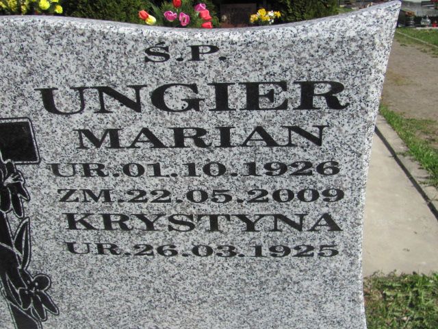 Krystyna UNGIER 1925 Czeladź - Grobonet - Wyszukiwarka osób pochowanych