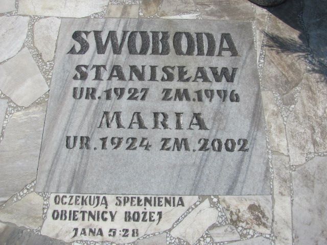 Maria Swoboda 1924 Czeladź - Grobonet - Wyszukiwarka osób pochowanych