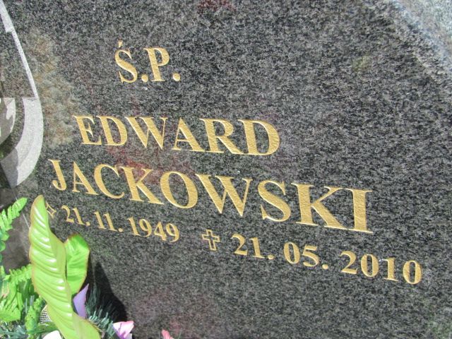 Edward Jackowski 1949 Czeladź - Grobonet - Wyszukiwarka osób pochowanych