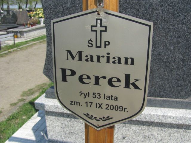 Marian Perek 1956 Czeladź - Grobonet - Wyszukiwarka osób pochowanych