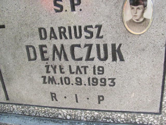 Dariusz Demczuk 1973 Czeladź - Grobonet - Wyszukiwarka osób pochowanych