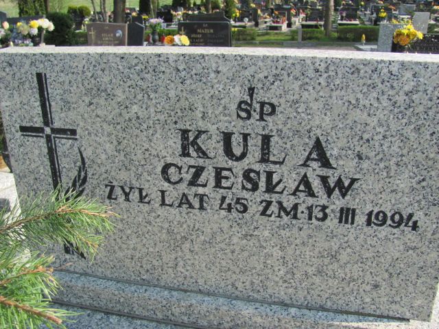 Czesław Kula 1949 Czeladź - Grobonet - Wyszukiwarka osób pochowanych