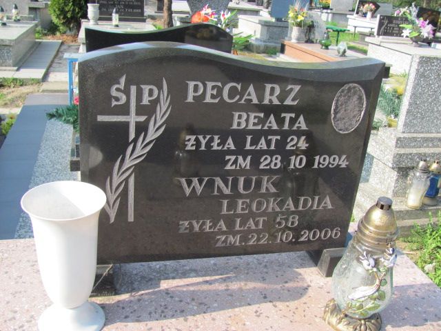 Beata Pecarz 1969 Czeladź - Grobonet - Wyszukiwarka osób pochowanych