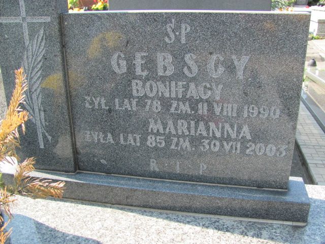 Marianna Gębska 1918 Czeladź - Grobonet - Wyszukiwarka osób pochowanych