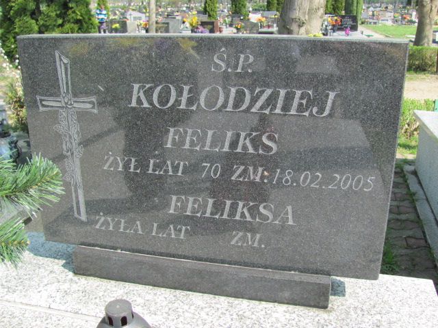 Feliks Kołodziej 1935 Czeladź - Grobonet - Wyszukiwarka osób pochowanych