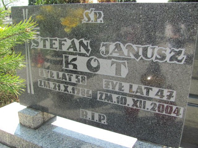 Stefan Kot 1927 Czeladź - Grobonet - Wyszukiwarka osób pochowanych