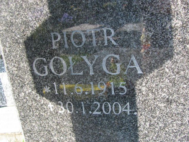 Piotr Gołyga 1915 Czeladź - Grobonet - Wyszukiwarka osób pochowanych