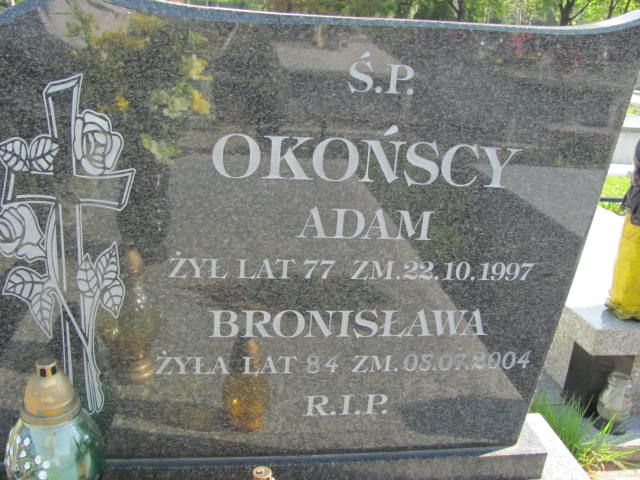 Adam Okoński 1920 Czeladź - Grobonet - Wyszukiwarka osób pochowanych