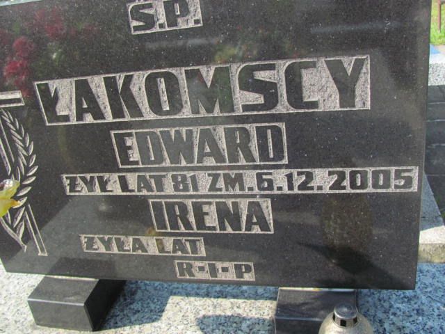 Edward Łakomski 1924 Czeladź - Grobonet - Wyszukiwarka osób pochowanych