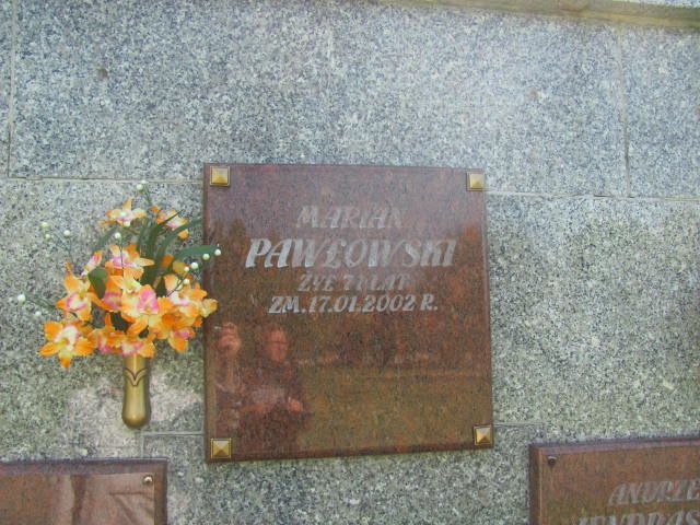 Marian Pawłowski 1931 Czeladź - Grobonet - Wyszukiwarka osób pochowanych
