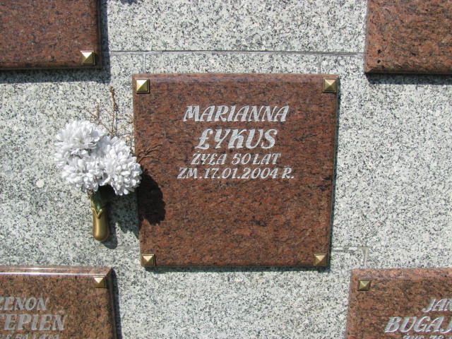 Marianna Łykus 1953 Czeladź - Grobonet - Wyszukiwarka osób pochowanych