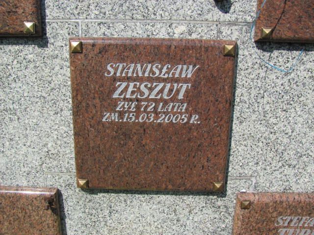 Stanisław Zeszut 1932 Czeladź - Grobonet - Wyszukiwarka osób pochowanych