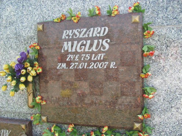 Ryszard Miglus 1931 Czeladź - Grobonet - Wyszukiwarka osób pochowanych
