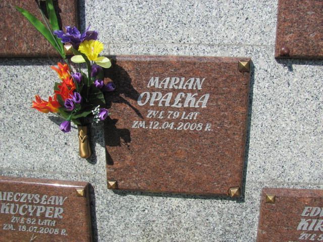 Marian Opałka 1928 Czeladź - Grobonet - Wyszukiwarka osób pochowanych