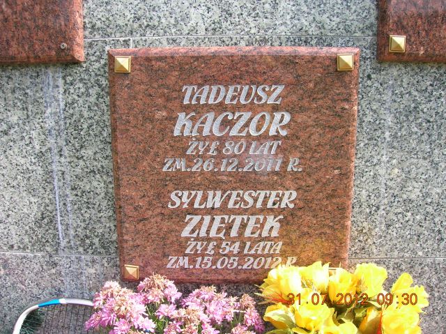 Grób Tadeusz Kaczor